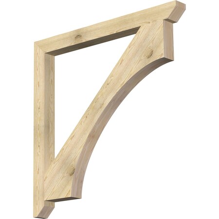 Ekena Millwork Westlake Slat Rough Sawn Bracket, Douglas Fir, 4"W x 48"D x 48"H BKT04X48X48WTL06RDF
